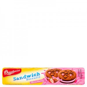 Bauducco Biscoito Sanduich Morango 140g