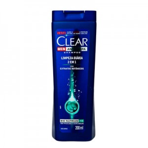 Clear Men Shampoo Anticaspa - Limpeza Diária 2 em 1 - 200ml