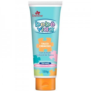 Davene Bebê Vida Talco Cremoso 120g
