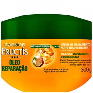 Garnier Fructis Creme de Tratamento Óleo Reparação 300g