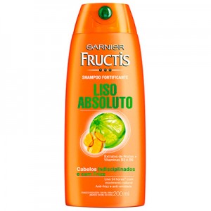 Garnier Fructis Shampoo Liso Absoluto Cabelos Indisciplinados e com Frizz 200ml