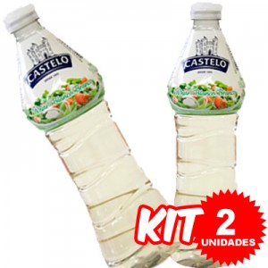 ((Kit c/ 2 unidades)) Castelo Vinagre Branco 500ml
