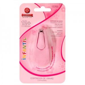 Mundial - Cortador para Unha Infantil Rosa