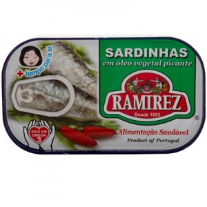 Ramirez Sardinha em Óleo Vegetal Picante - 125g
