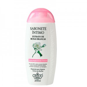Flores & Vegetais Sabonete Íntimo Extrato de Rosas Brancas 200ml