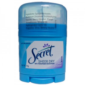 Secret Sheer Dry Desodorante 14g