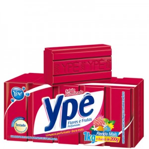 Ype Sabão Glicerinado Flores e Frutas Perfumado 1Kg