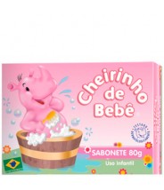 Cheirinho de Bebê Sabonete Rosa - 80g